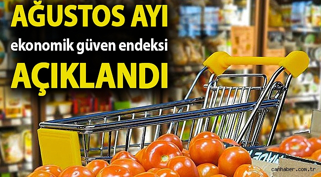 Ağustos ayı ekonomik güven endeksi açıklandı