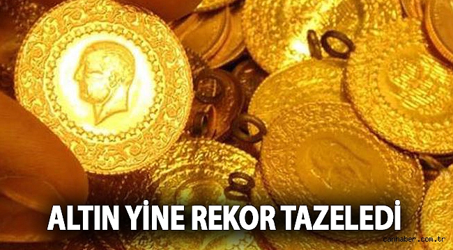 Altın yine rekor tazeledi