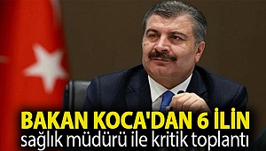 Bakan Koca'dan 6 ilin sağlık müdürü ile kritik toplantı