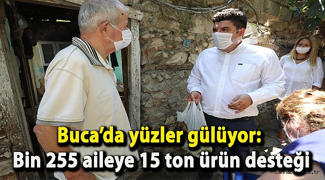 Buca’da yüzler gülüyor: Bin 255 aileye 15 ton ürün desteği
