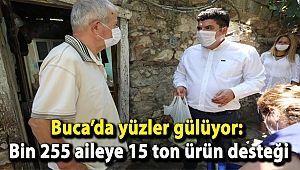 Buca’da yüzler gülüyor: Bin 255 aileye 15 ton ürün desteği