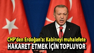 CHP'den Erdoğan'a: Kabineyi muhalefete hakaret etmek için topluyor