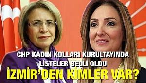 CHP Kadın Kolları Kurultayında listeler belli oldu. İzmir'den kimler var?