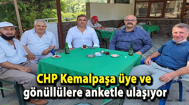 CHP Kemalpaşa üye ve gönüllülere anketle ulaşıyor