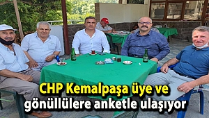 CHP Kemalpaşa üye ve gönüllülere anketle ulaşıyor