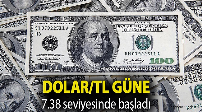 Dolar/TL güne 7.38 seviyesinde başladı