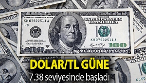 Dolar/TL güne 7.38 seviyesinde başladı