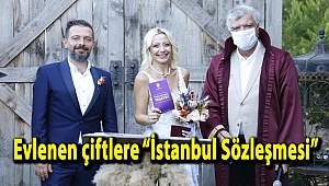 Evlenen çiftlere “İstanbul Sözleşmesi”