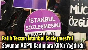 Fatih Tezcan İstanbul Sözleşmesi'ni savunan AKP'li kadınlara küfür yağdırdı!