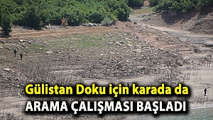 Gülistan Doku için karada da arama çalışması başladı