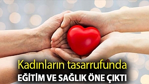 Kadınların tasarrufunda eğitim ve sağlık öne çıktı