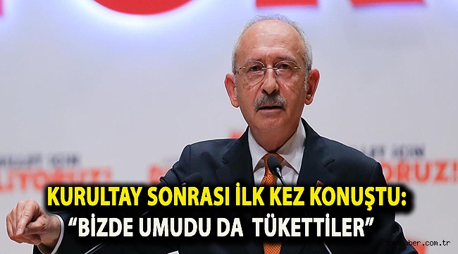 Kurultay sonrası ilk kez konuştu: