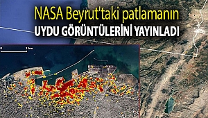NASA Beyrut'taki patlamanın uydu görüntülerini yayınladı