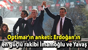 Optimar'ın anketi: Erdoğan’ın en güçlü rakibi İmamoğlu ve Yavaş