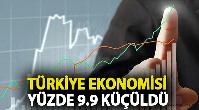 Türkiye ekonomisi yüzde 9.9 küçüldü