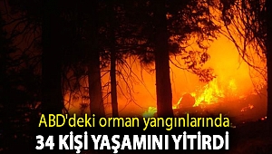 ABD'deki orman yangınlarında 34 kişi yaşamını yitirdi
