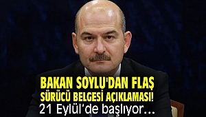 Bakan Soylu'dan flaş Sürücü belgesi açıklaması! Tarih verdi...