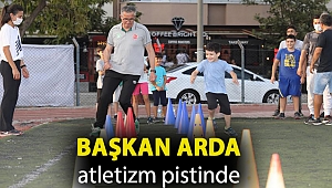 Başkan Arda atletizm pistinde