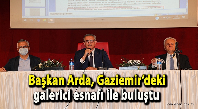 Başkan Arda, Gaziemir’deki galerici esnafı ile buluştu