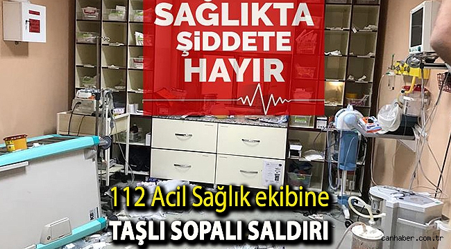 Bingöl'de 112 Acil Sağlık ekibine taşlı sopalı saldırı