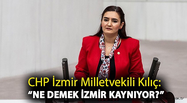 CHP İzmir Milletvekili Av. Sevda Erdan Kılıç: “Ne demek İzmir kaynıyor?”