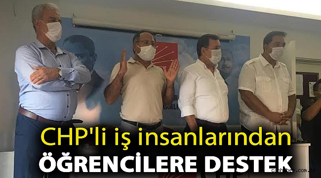 CHP'li iş insanlarından öğrencilere destek