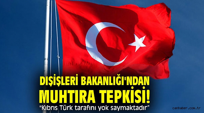 Dışişleri Bakanlığı'ndan Muhtıra tepkisi!