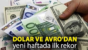 Dolar ve Avro'dan yeni haftada ilk rekor