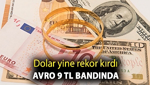 Dolar yine rekor kırdı, avro 9 TL bandında