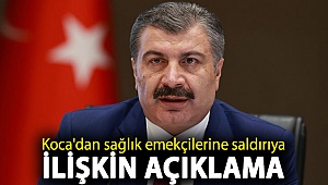Fahrettin Koca'dan sağlık emekçilerine saldırıya ilişkin açıklama