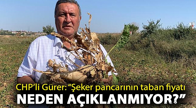 Gürer: “Şeker pancarının taban fiyatı neden açıklanmıyor?”