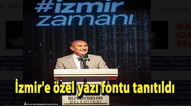 İzmir'e özel yazı fontu tanıtıldı