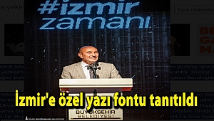 İzmir'e özel yazı fontu tanıtıldı