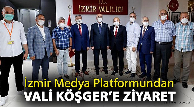 İzmir Medya Platformundan Vali Köşger’e Ziyaret