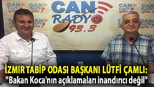 İzmir Tabip Odası Başkanı Lütfi Çamlı: