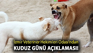 İzmir Veteriner Hekimleri Odası'ndan Kuduz Günü açıklaması!