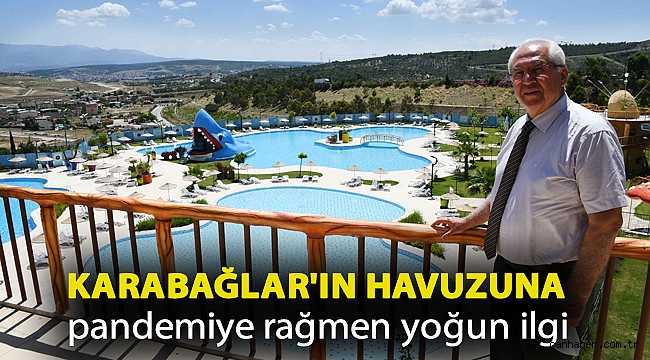 Karabağlar'ın havuzuna pandemiye rağmen yoğun ilgi