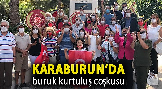 Karaburun’da buruk kurtuluş coşkusu…