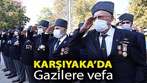 Karşıyaka'da Gazilere vefa