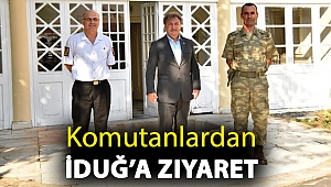 Komutanlardan İduğ’a ziyaret