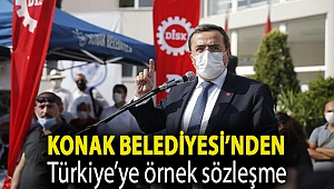 Konak Belediyesi’nden Türkiye’ye örnek sözleşme