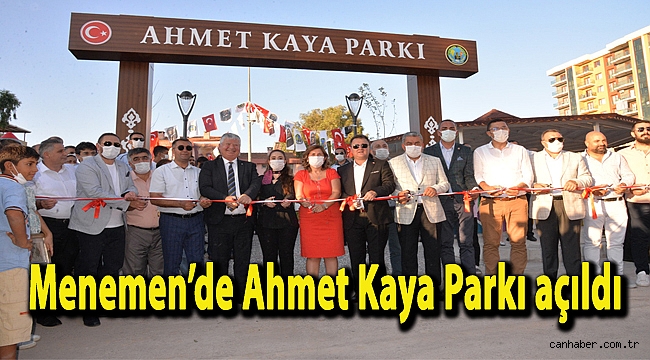 Menemen’de Ahmet Kaya Parkı açıldı