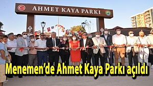 Menemen’de Ahmet Kaya Parkı açıldı