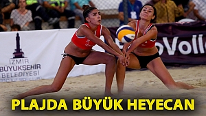 Plajda büyük heyecan