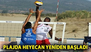 Plajda heyecan yeniden başladı