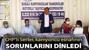 Serter, kamyoncu esnafının sorunlarını dinledi