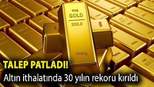 Talep patladı! Altın ithalatında 30 yılın rekoru kırıldı