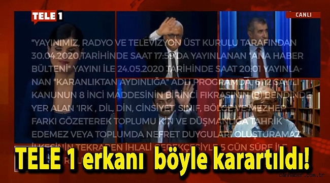 TELE 1 erkanı işte böyle karartıldı!