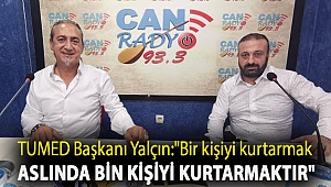 TUMED Başkanı Yalçın: