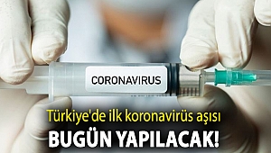 Türkiye'de ilk koronavirüs aşısı bugün yapılacak!